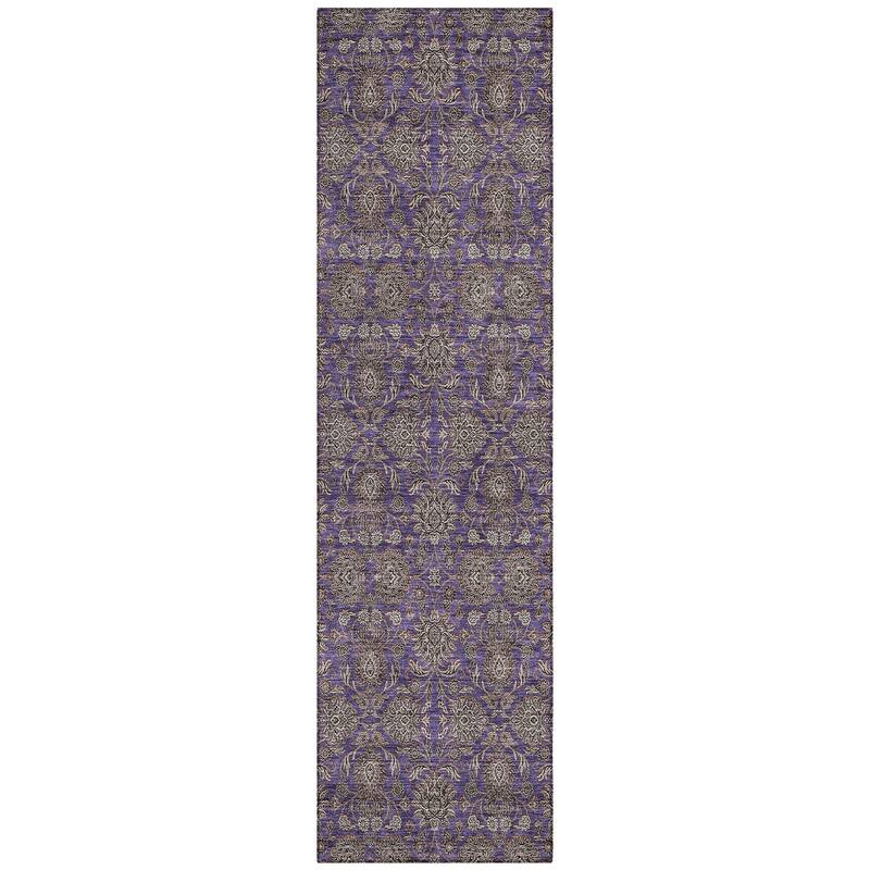 Machine Washable Indoor/ Outdoor Chantille Traditional Floral Rug