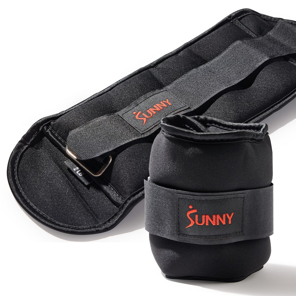 Sunny Health & Fitness Ankle Weight 2-Pound (Pair) - SF-WA01-2 - Black