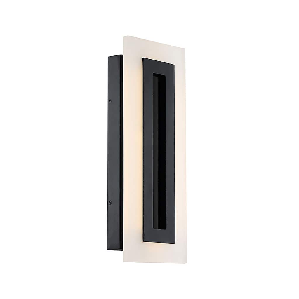 Shadow 17in LED Indoor or Outdoor Wall Light 3000k in Black