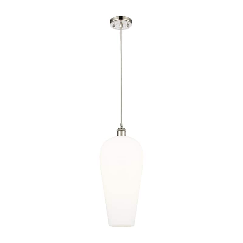 Innovations Lighting Endless Possibilities Ballston - Chelsea - 1 Light 8" Cord Hung Mini Pendant - Polished Nickel/White