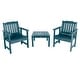 preview thumbnail 5 of 73, HIGHWOOD Lehigh Garden Chair Conversation Set Nantucket Blue