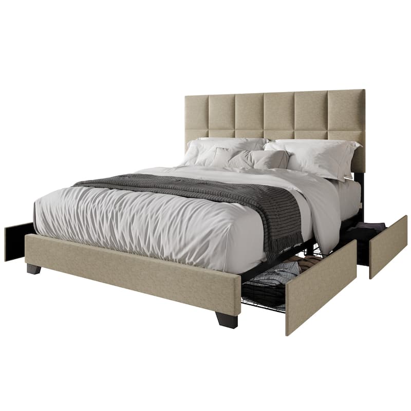 Raton Upholstered Storage Platform Bed