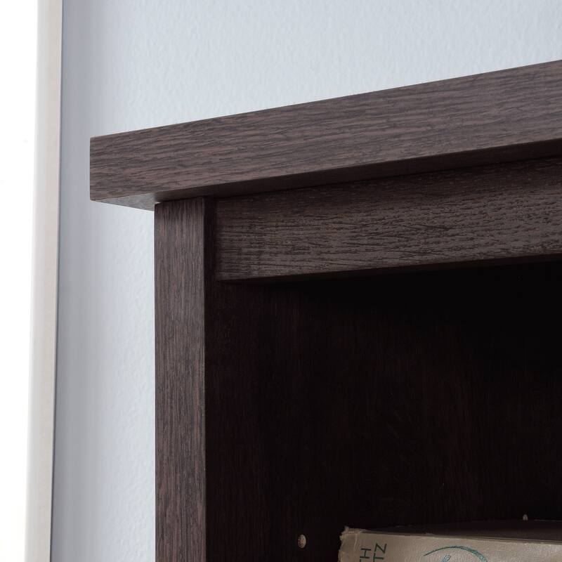 Wood Hutch with Adjustable Shelves, Brown - 64.57" W x 13.19" D x 40.04" H