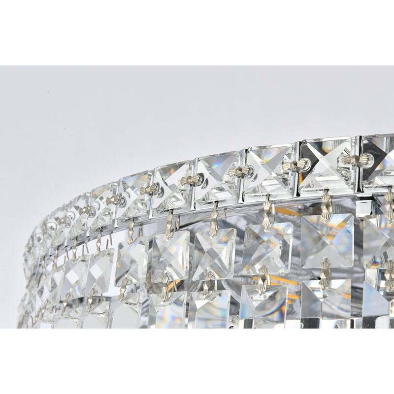 Graham 9-light 24-inch Flush-Mount Chandelier - 24 Inch