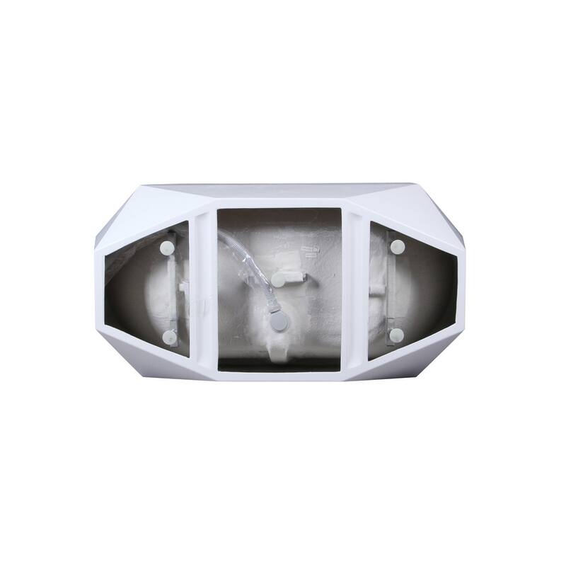 Indigo Home 59 inch Soaking Diamond Style Bathtub in Glossy White