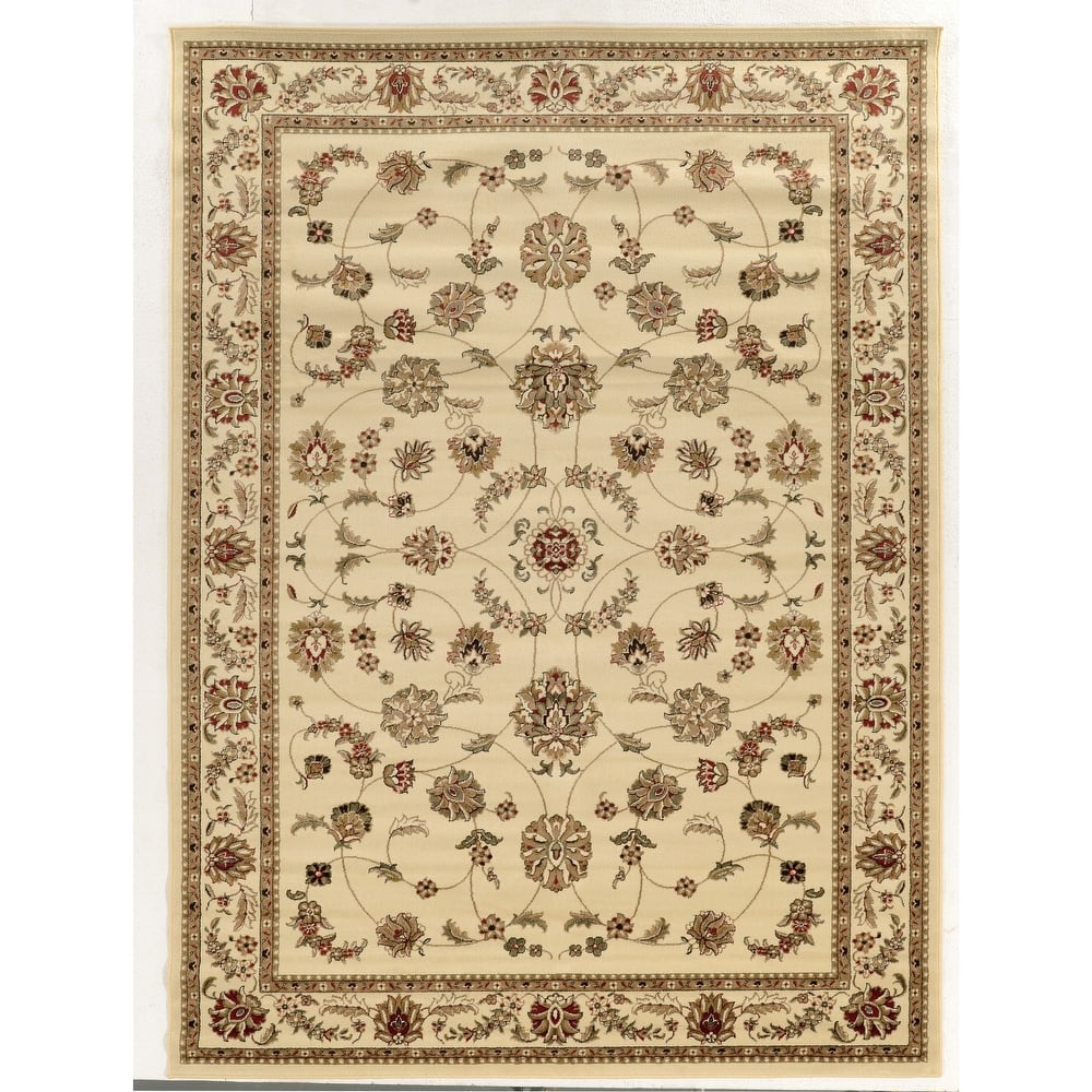 Admire Home Living Amalfi Traditional Scroll Pattern Area Rug