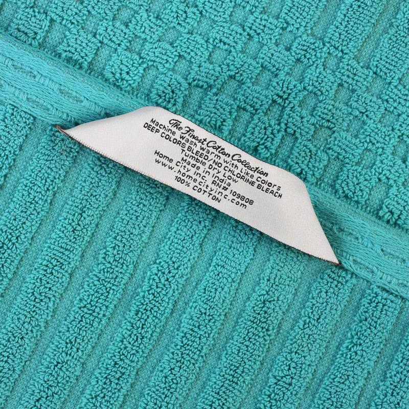 Superior Soho Ribbed Cotton Bath Towel Set of 2