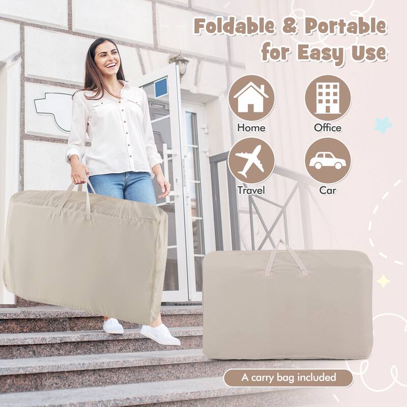 Costway Baby Bassinet Bedside Sleeper with 6-Level Adjustable Height - See Details