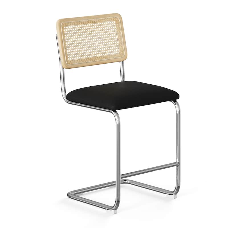 Hayward Cane Back Fabric Counter Height Stool (Set of 2)