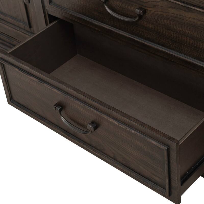 Paradise Valley Saddle Brown TV Entertainment Center with Optional Piers Shelves