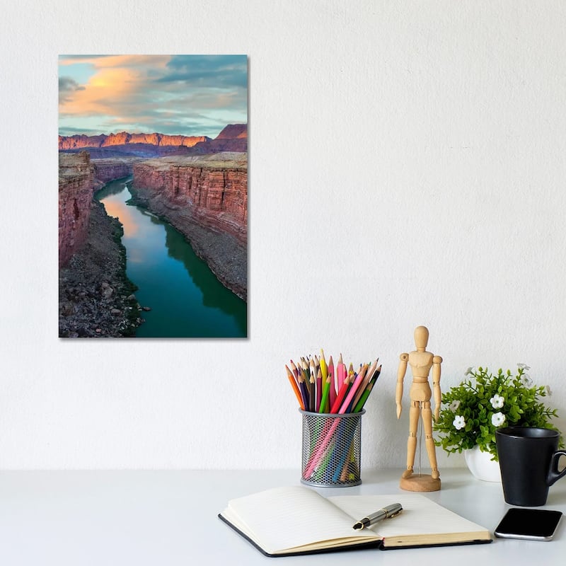 iCanvas "Canyon, Paria River, Vermilion Cliffs National Monument, Arizona, Vertical" by Tim Fitzharris Canvas Print - 12x8x0.75