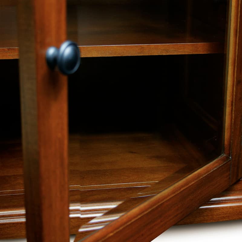 Leick Home Solid Wood Mission Corner TV Stand