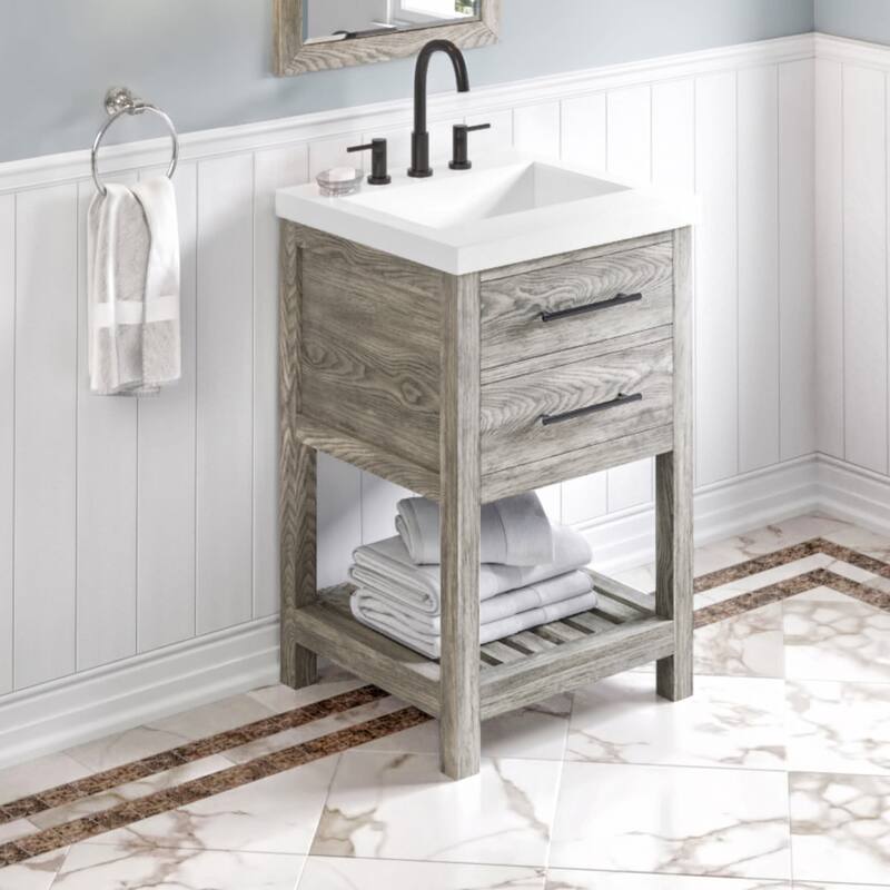 Jeffrey Alexander VKITWAV24R-MARBLE Wavecrest II 24" Free Standing