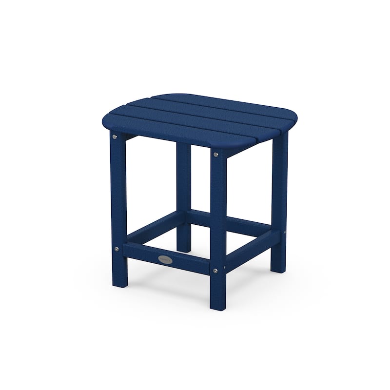 POLYWOOD South Beach 18 inch Outdoor Side Table - Navy