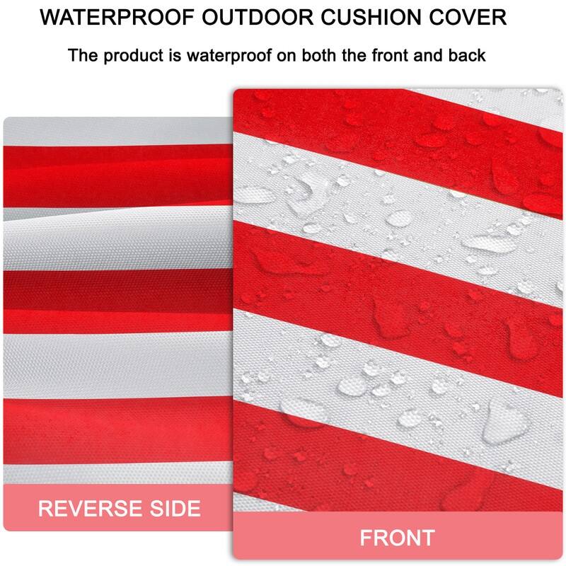 Outdoor Loveseat Cushion Set (Set of 1 Seats,48x24in, 2 Backs,24x18in )