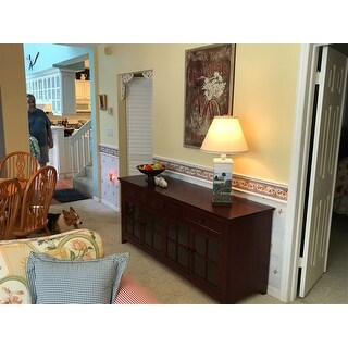 Shop Ediline 70-inch 3-drawer Console Table TV Stand with ...