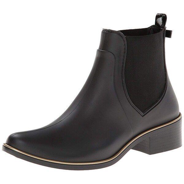kate spade black rain boots