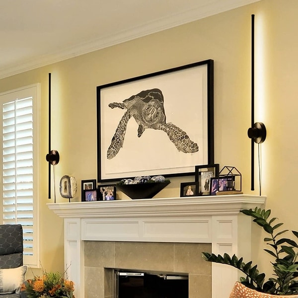 Plug in wall sconce dimmable top