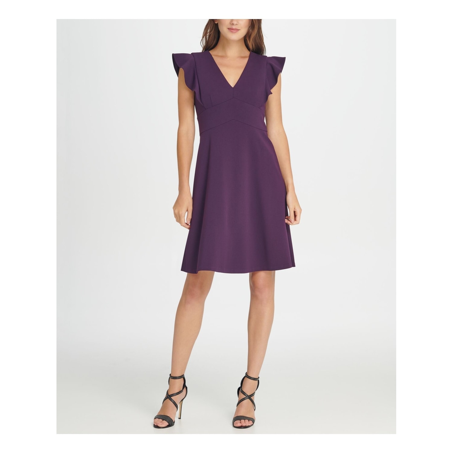 Purple dress size 16 clearance