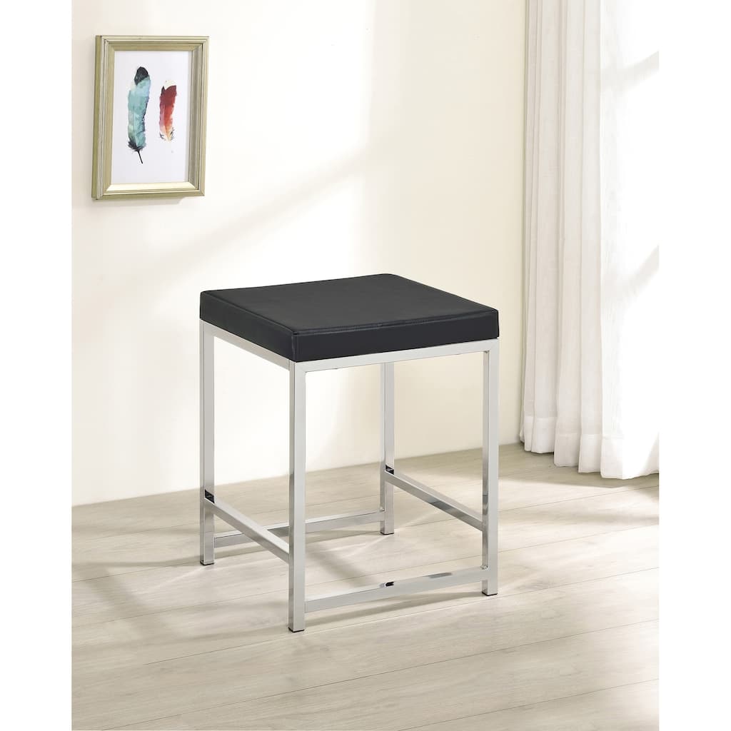 Marlee Upholstered Square Vanity Stool