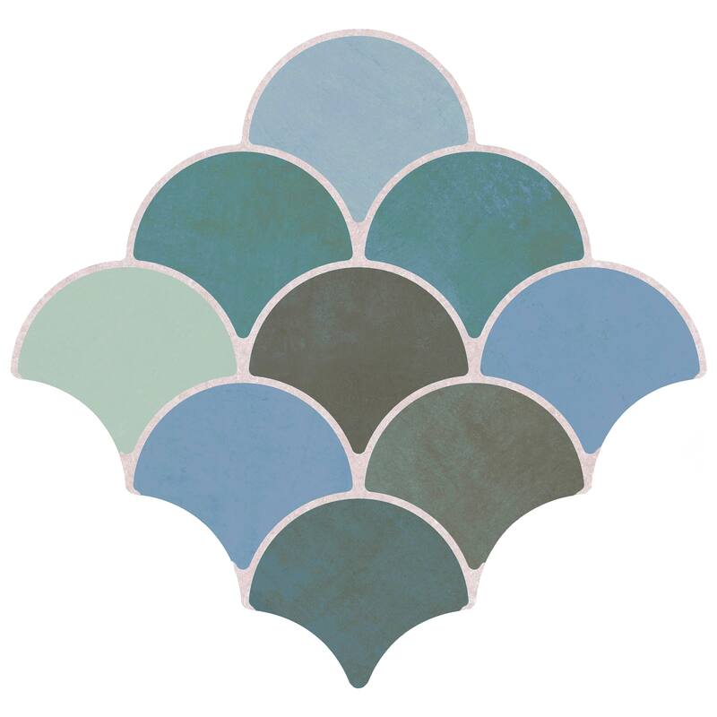 Merola Tile Scala Garden 12-1/8" x 12-1/8" Porcelain Floor and Wall Tile