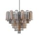 preview thumbnail 1 of 9, Crystorama Lighting Group ADD-312-AU Addis 12 Light 27" Wide Waterfall Polished Chrome
