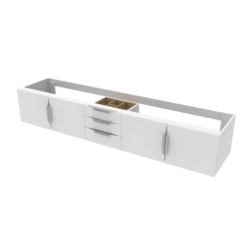 Alpine 84" Wall Mounted Bathroom Vanity (Base Only)
