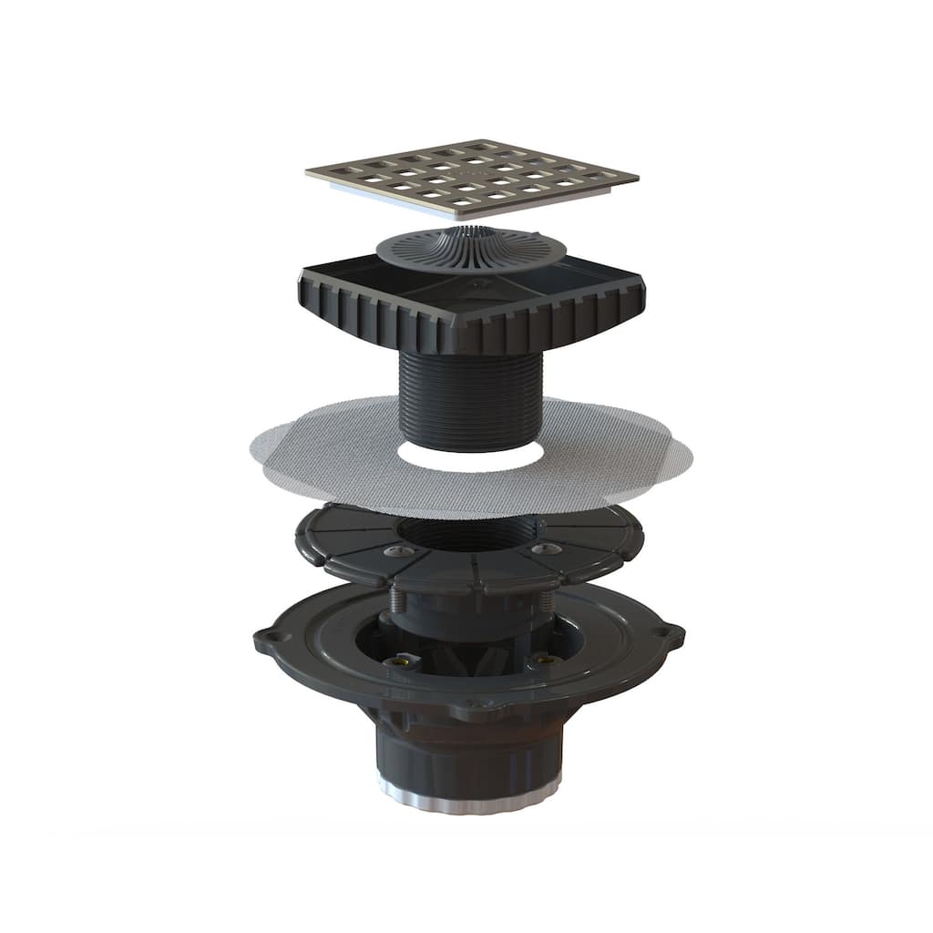 Ebbe America EBDB-PVC Ebbe BUILDER PVC Clamp Collar Drain Bundle