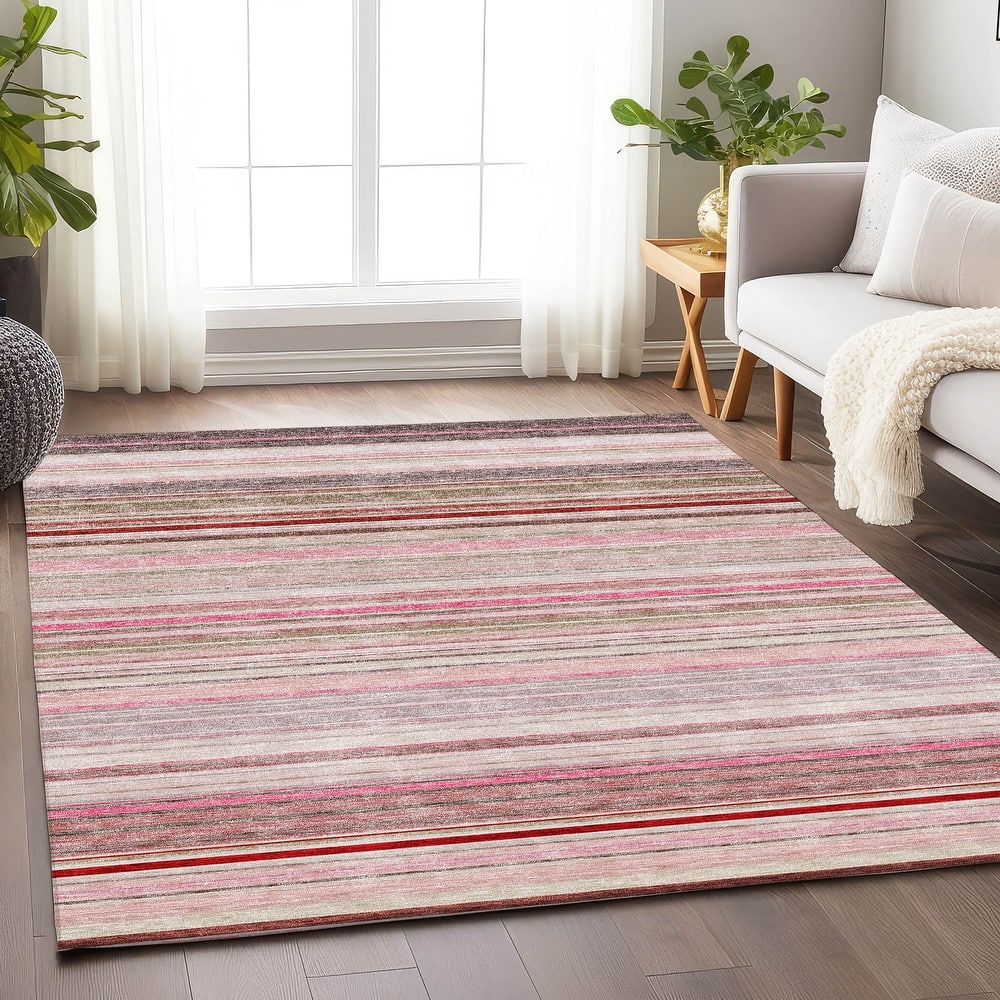 Premium Washable Super Soft Modern Stripes Mayfield Rug