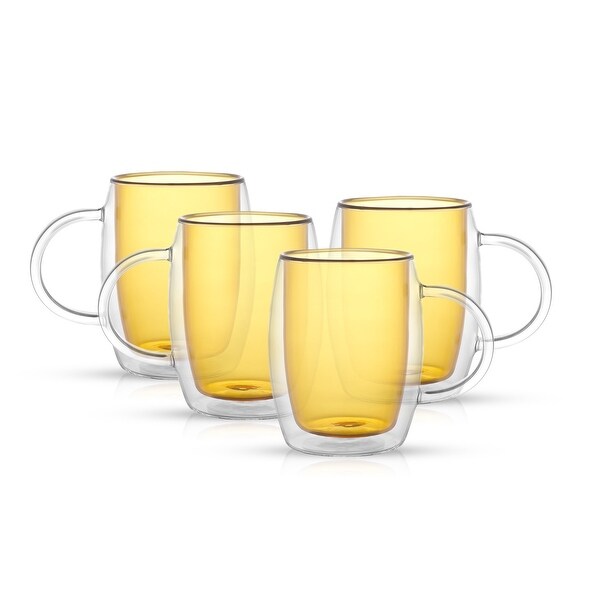 Red/Clear Home Basics 24 oz Plastic Microwaveable Soup Mug SC47278 
