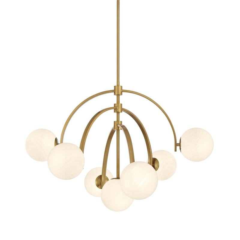 Savoy House 1-3319-7 Marias 7 Light 32" Wide Chandelier - Warm Brass