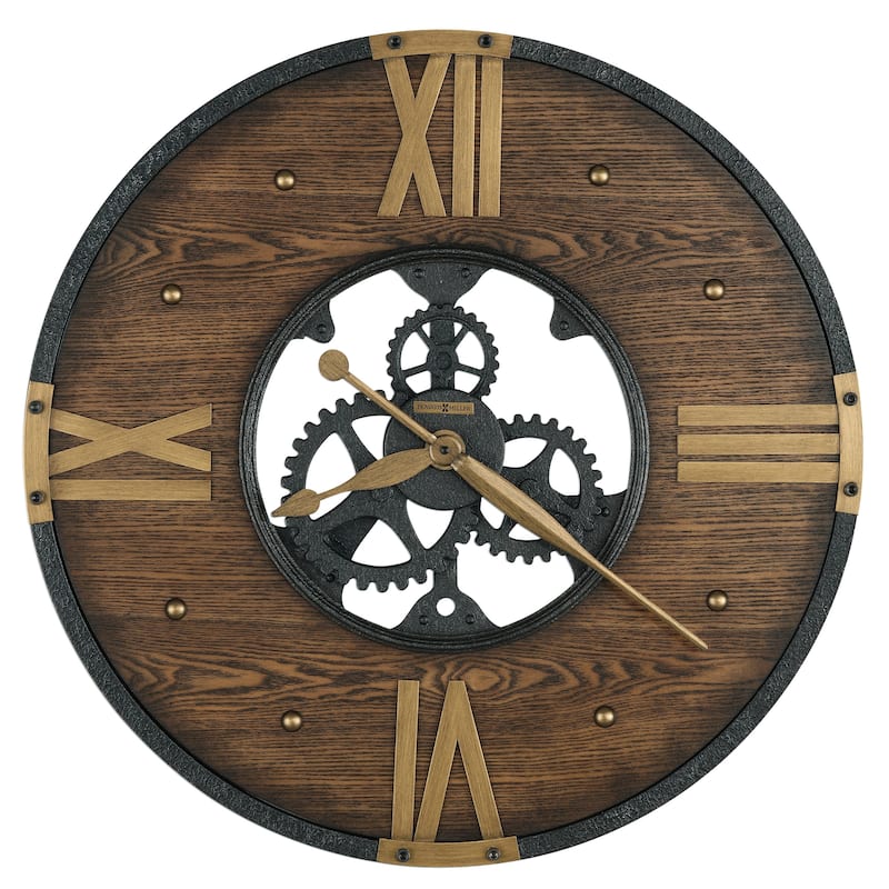 Howard Miller Murano Old World, Vintage, Eclectic, and Steampunk Style Gallery Wall Clock with Skeleton Movements