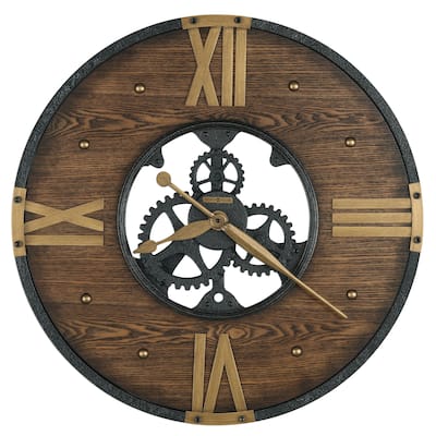 Howard Miller Murano Old World, Vintage, Eclectic, and Steampunk Style Gallery Wall Clock with Skeleton Movements
