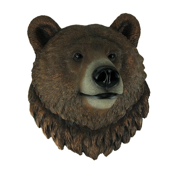 stuffed bear head wall mount