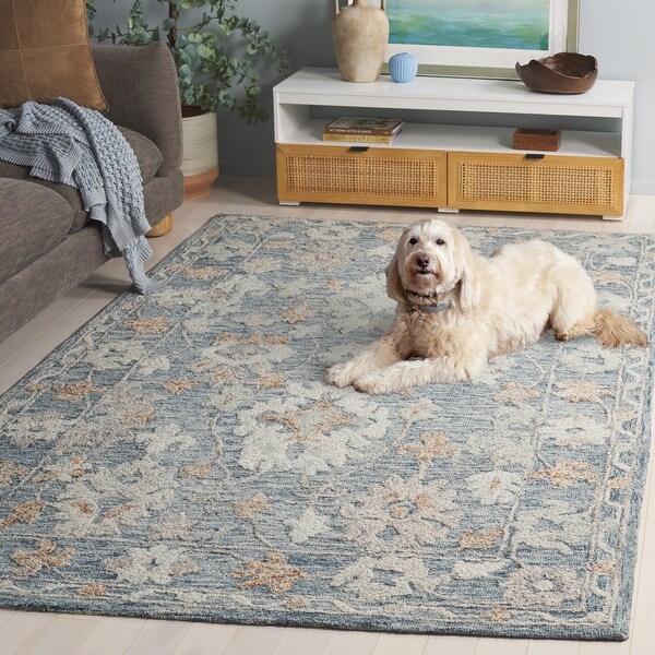 ラグ・カーペット USED YACHT RUG SAFAVIEH Handmade Marquee Hellgard Modern Wool Rug - On Sale - Bed