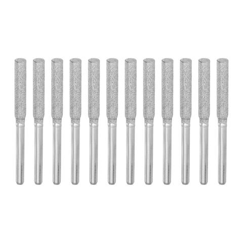 2Packs (12pcs) Diamond Chainsaw Sharpener Bits 5/32" 4mm Chain Saw Grinder