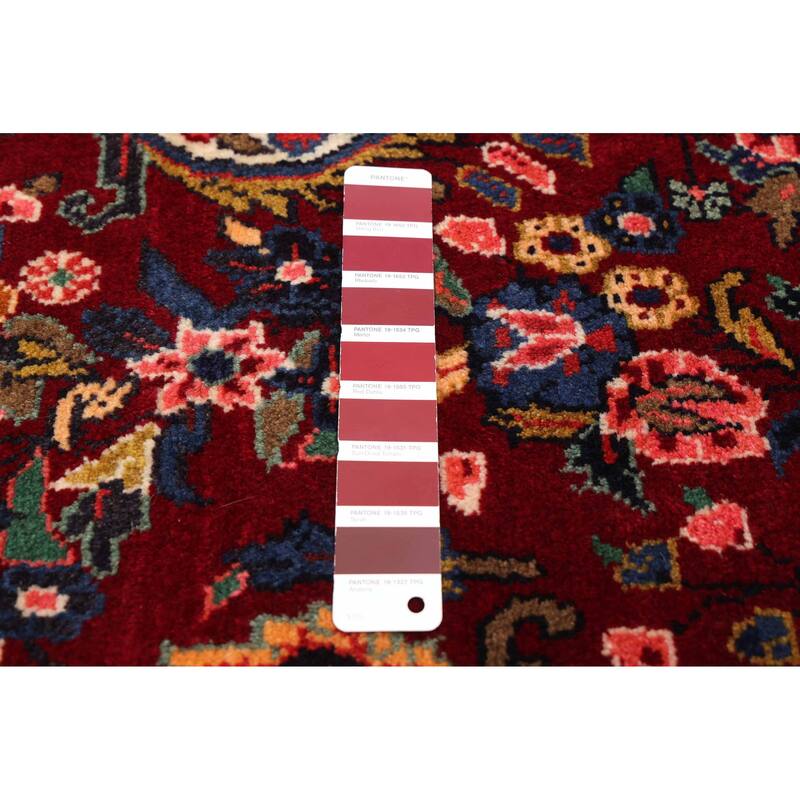 ECARPETGALLERY Hand-knotted Anadol Dark Red Wool Rug - 3'11 x 7'11