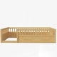preview thumbnail 9 of 8, Full Size Floor Bed Safety Kids Bed with High Guardrails (19.6 inch), Concise Bed Frame for Boys Girls Kids Toddler, Natural