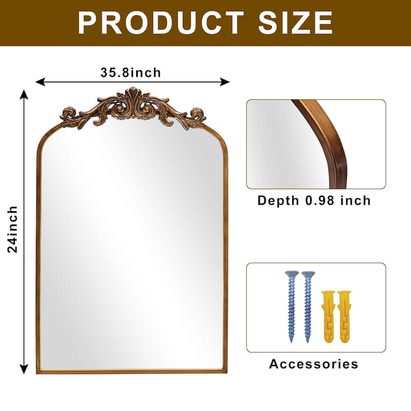 Traditional Baroque Ornate Wall Mirror