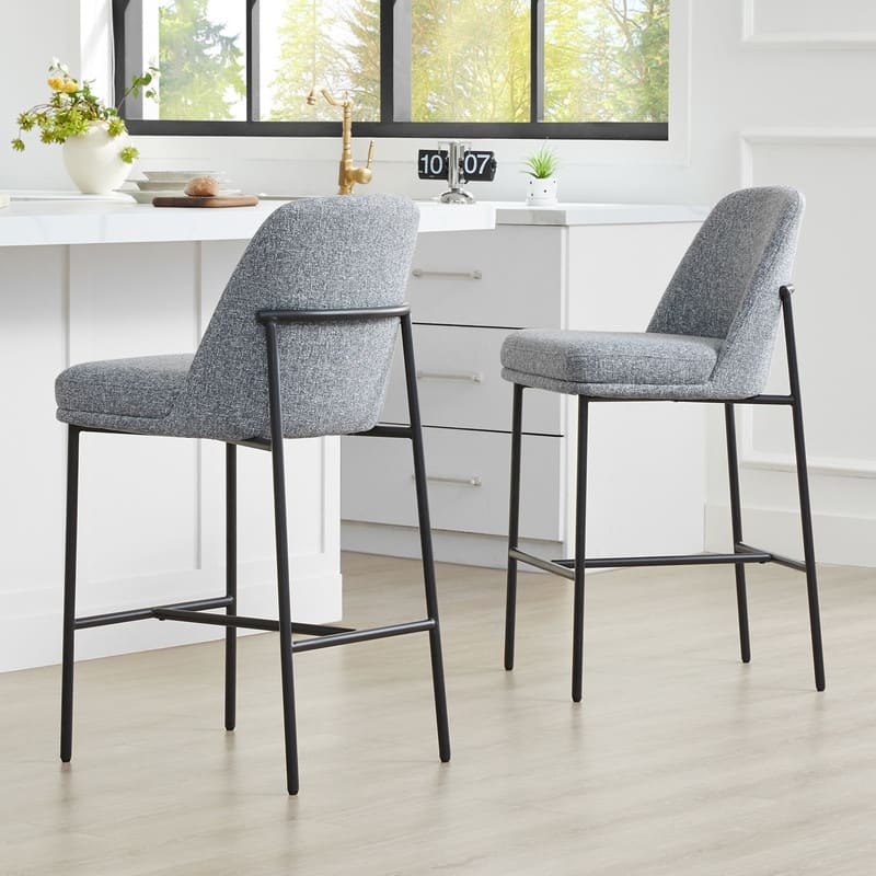 Evelyn Modern 27 inch Counter Height Bar Stool Set of 2