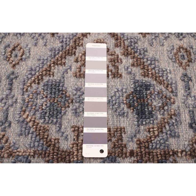 ECARPETGALLERY Hand-knotted Jules Serapi Grey Wool Rug - 5'4 x 7'4