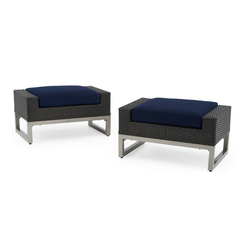 Milo Espresso 7 Piece Sunbrella Outdoor Patio Motion Deep Seating Set