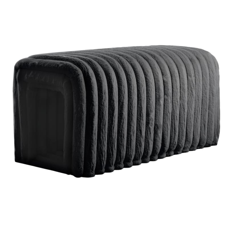 Pet Supplies Ottoman Storage Bench Corduroy Bench Cat's Nest to Hide for the Living Room, Entryway and Bedroom