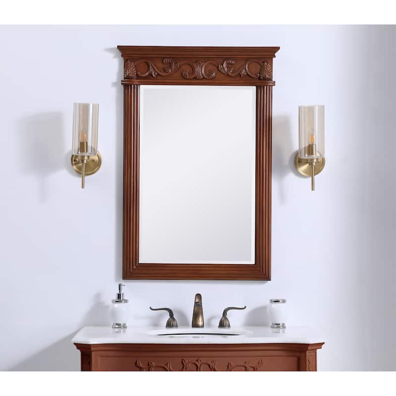 Roman 25" Teak Mirror - Teak