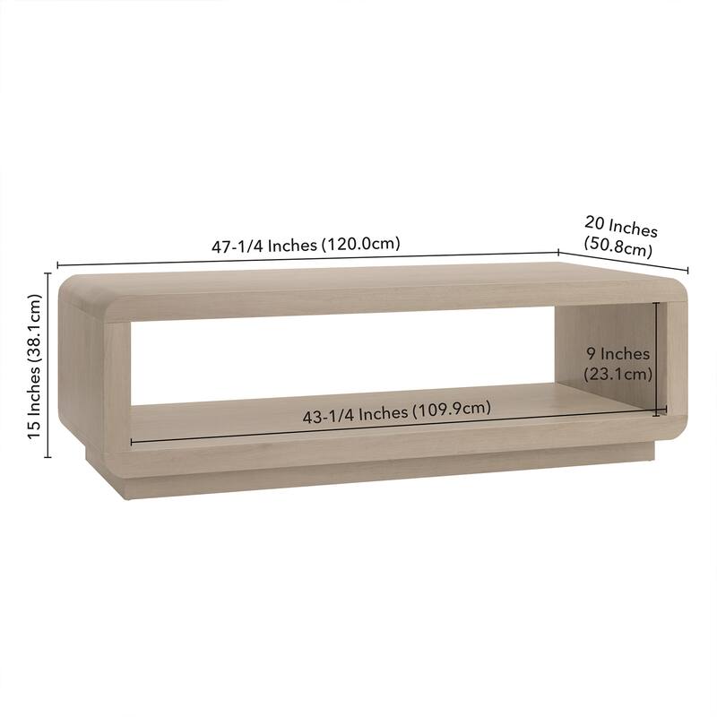 Lonni 47" Wide Rectangular Coffee Table - 47.25" Wide