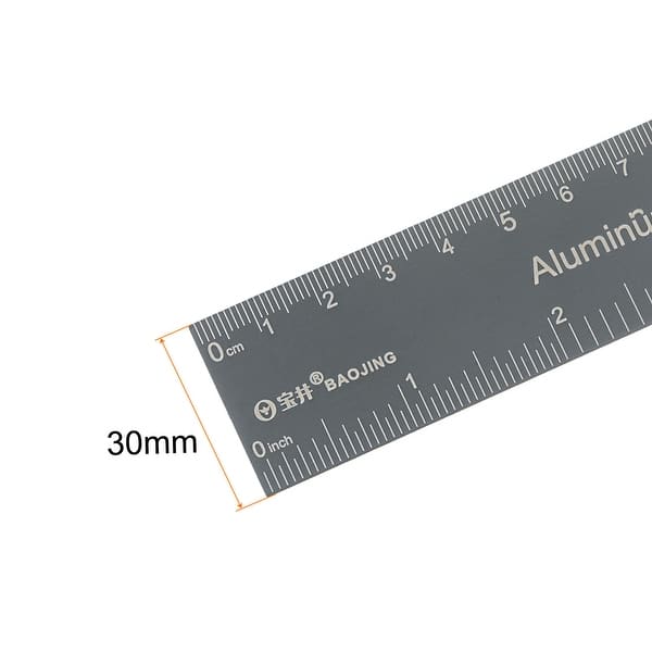 Empty Inch Ruler Straight Ruler Inch Metric English Magnifier Measuring Tool - Bed Bath ...