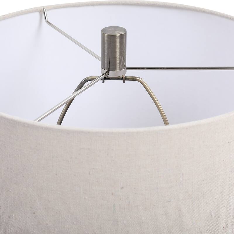 Rust and Aqua Ceramic 1-light Table Lamp