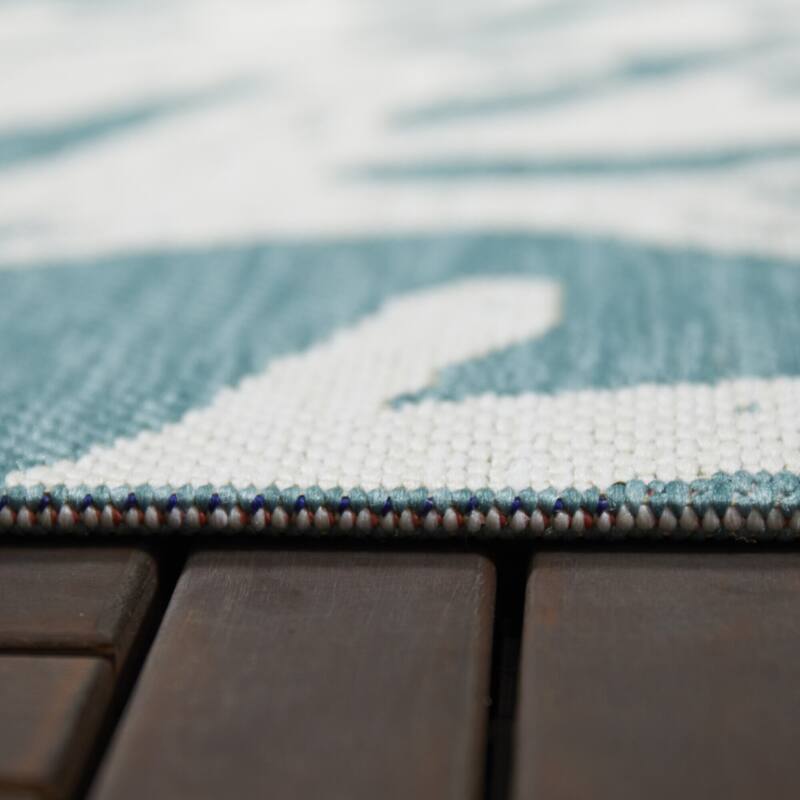 Samos Coastal Coral Indoor/Outdoor Area Rug