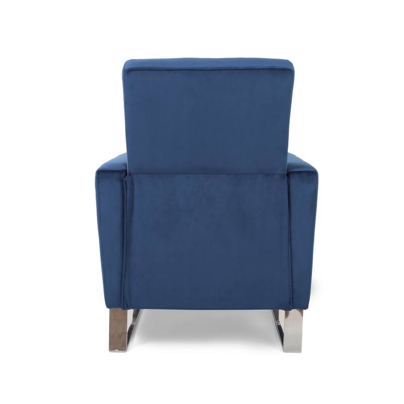 Contemporary Modern Recliner, Tufted Push-back Recliner