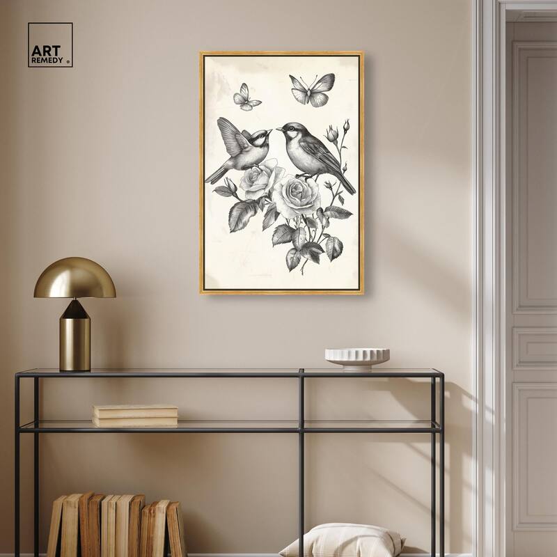 Perched Pair II Canvas by Art Remedy